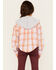 Image #4 - Levi's Little Girls' Plaid Print Long Sleeve Button-Down Hooded Shirt, Purple, hi-res