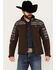 Hooey Men's Southwestern Print Softshell Jacket, Brown, hi-res
