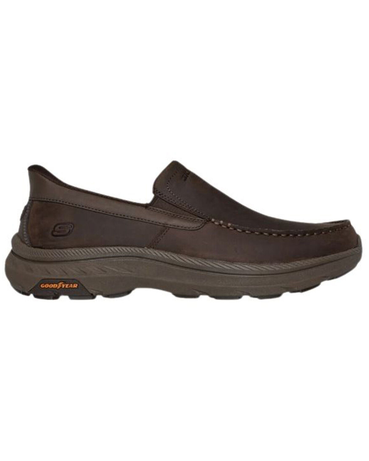 Image #2 - Skechers Men's Osgood Slip-Ins Relaxed Fit Casual Shoes - Moc Toe, Chocolate, hi-res