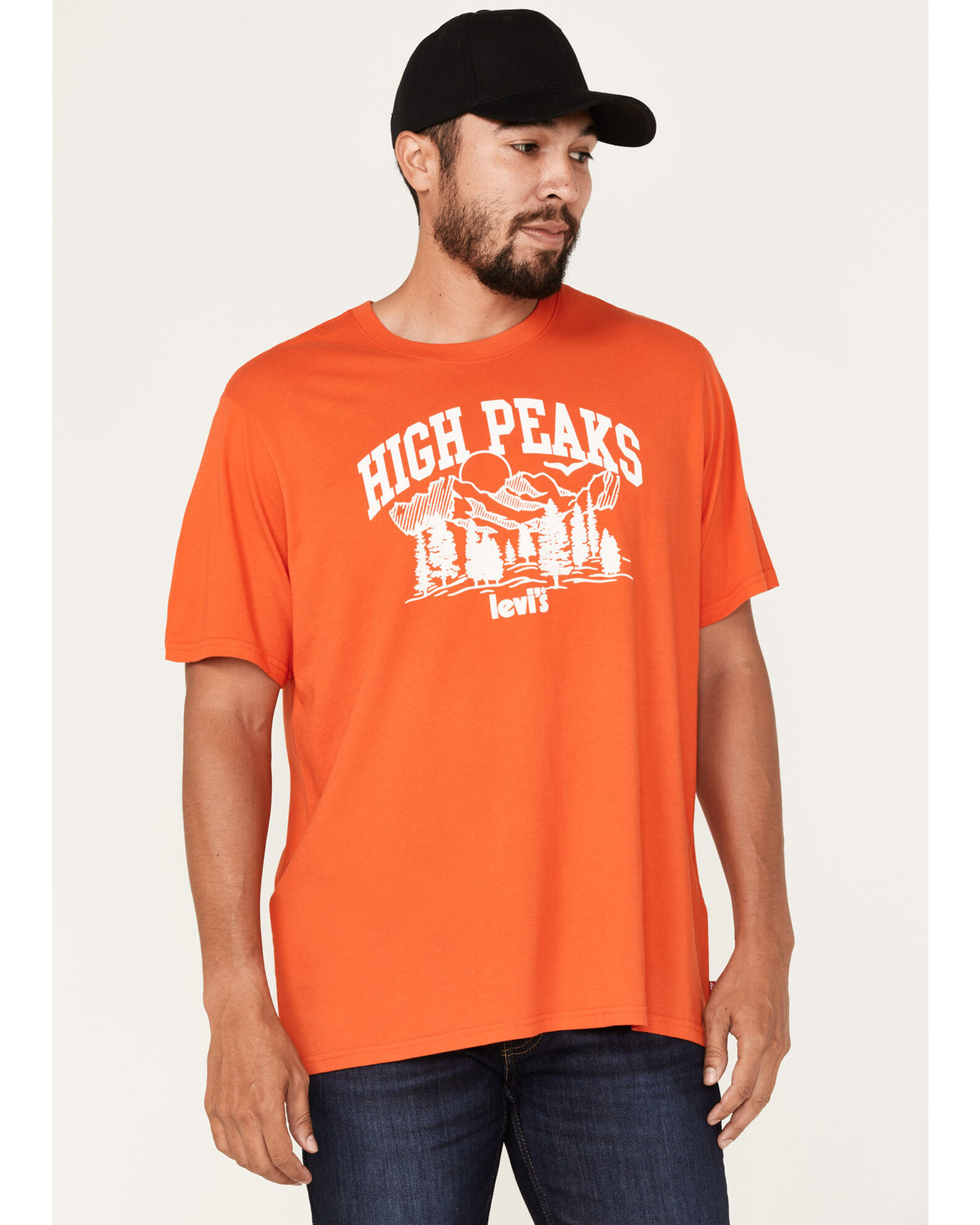 Levi's orange t shirt hotsell