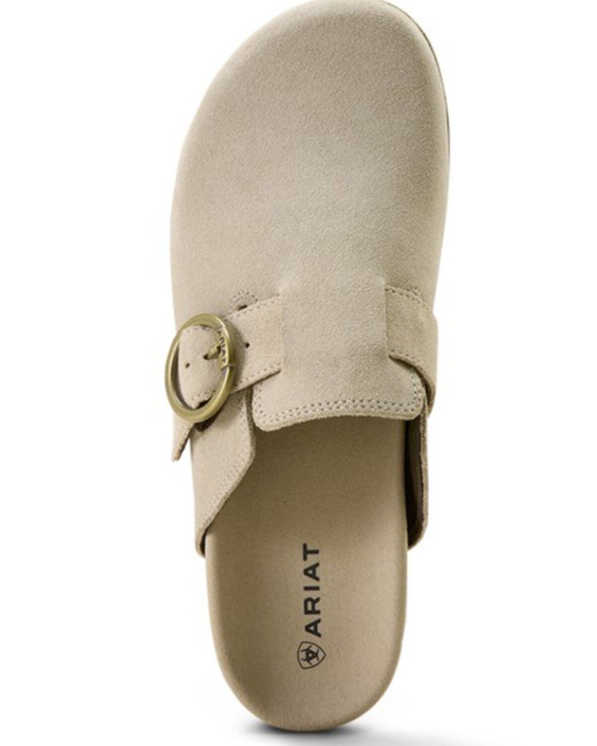 Image #6 - Ariat Women's Suede Country Mules, Oatmeal, hi-res