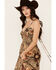 Image #2 - Angie Women's Floral Print Sleeveless Maxi Dress , Olive, hi-res
