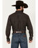 Image #4 - Ariat Men's Gaven Plaid Print Long Sleeve Button-Down Shirt, Black, hi-res