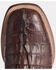 Image #5 - Lucchese Men's Hendrik Exotic Caiman Western Boots - Broad Square Toe, Chocolate, hi-res