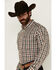 Image #2 - Ariat Men's Wrinkle Free Folk Plaid Print Long Sleeve Button-Down Western Shirt - Big, Brown, hi-res