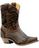 Image #1 - Boulet Women's Art Barocco Western Boots - Snip Toe, Wood, hi-res
