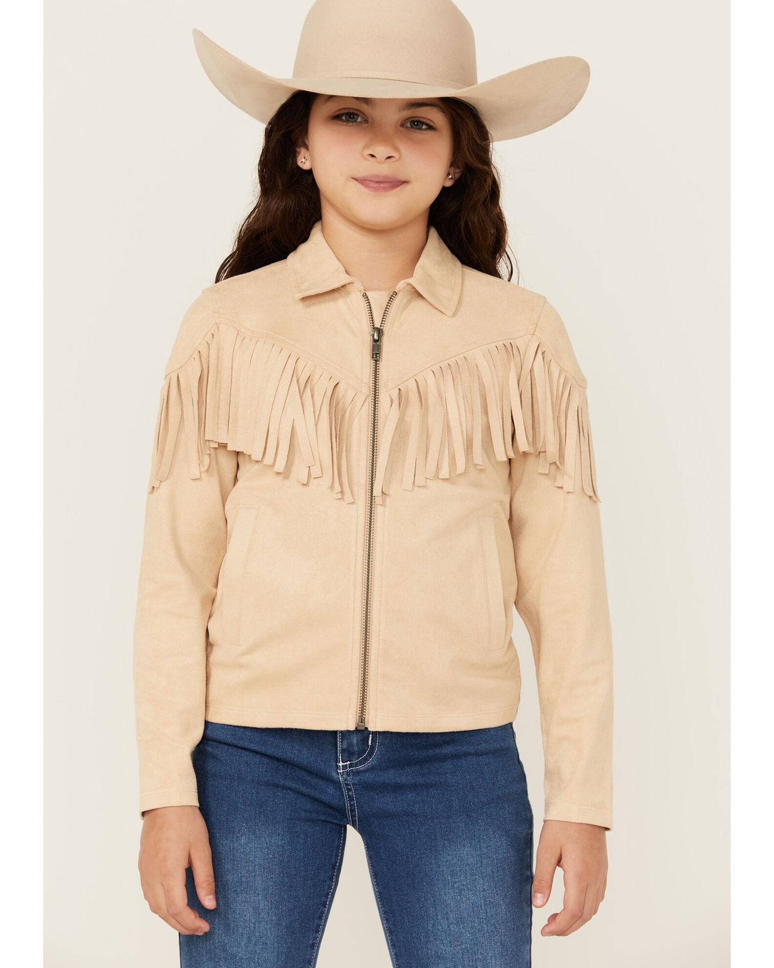 Girls fringe jacket on sale