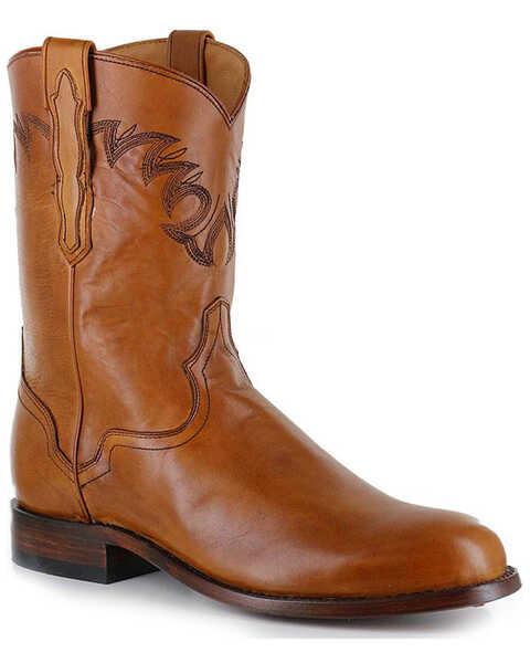 Image #2 - El Dorado Men's Handmade Embroidered Western Boots - Round Toe , , hi-res