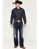 Image #1 - Ariat Men's Hugo Hansen Dark Wash Baggy Straight Stretch Denim Jeans, Dark Wash, hi-res