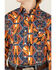 Image #3 - Rock & Roll Denim Boys' Dale Brisby Southwestern Print Long Sleeve Pearl Snap Western Shirt, Orange, hi-res