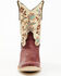 Image #4 - Yippee Ki Yay by Old Gringo Women's Bruni Floral Embroidered Studded Western Boots - Medium Toe, Wine, hi-res