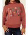 Image #3 - Ariat Girls' Marsala Southwest Collections Graphic Hoodie, Multi, hi-res