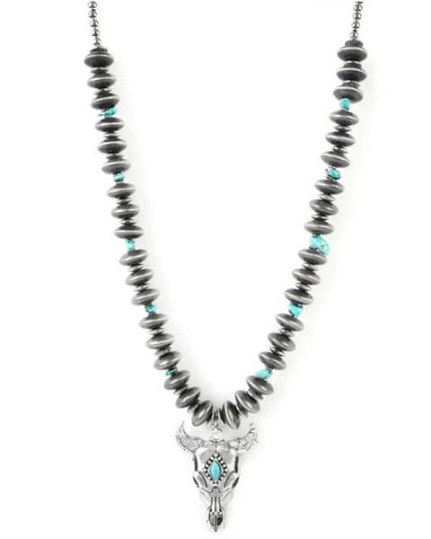 Image #1 - Cowgirl Confetti Women's Lonesome Valley Necklace , Silver, hi-res