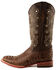 Ferrini Men's Caiman Croc Print Western Boots - Broad Square Toe, Rust, hi-res