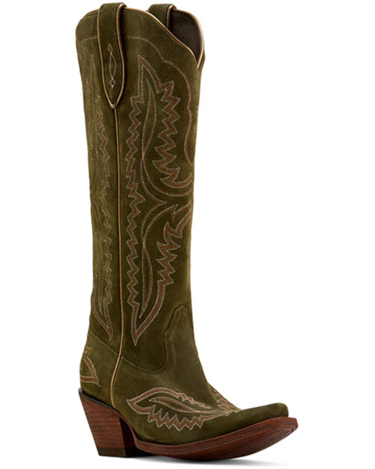 Image #1 - Ariat Women's Casanova Tall Western Boots - Snip Toe, Olive, hi-res