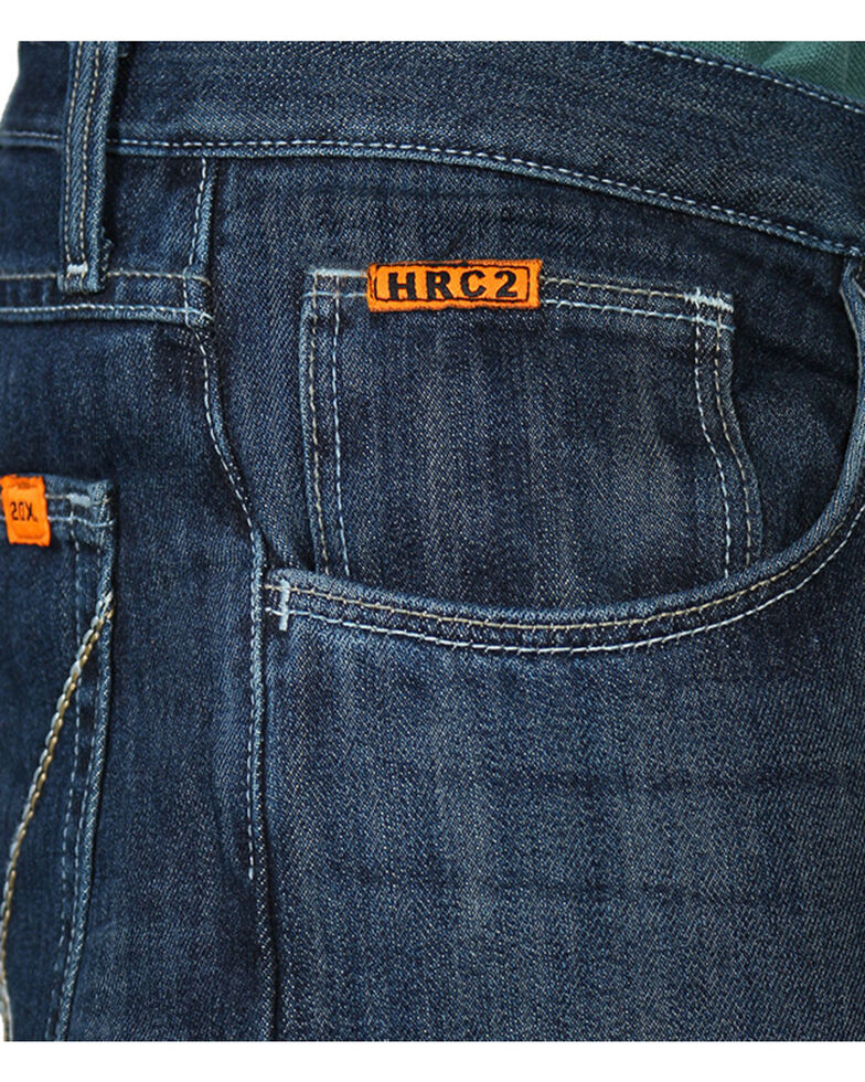 Wrangler 20X Men's 42 Vintage Bootcut Flame-Resistant Work Jeans, Denim, hi-res