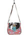 Myra Bag Women's Oceanic Blue Southwestern Hair-On Shoulder Bag, Multi, hi-res