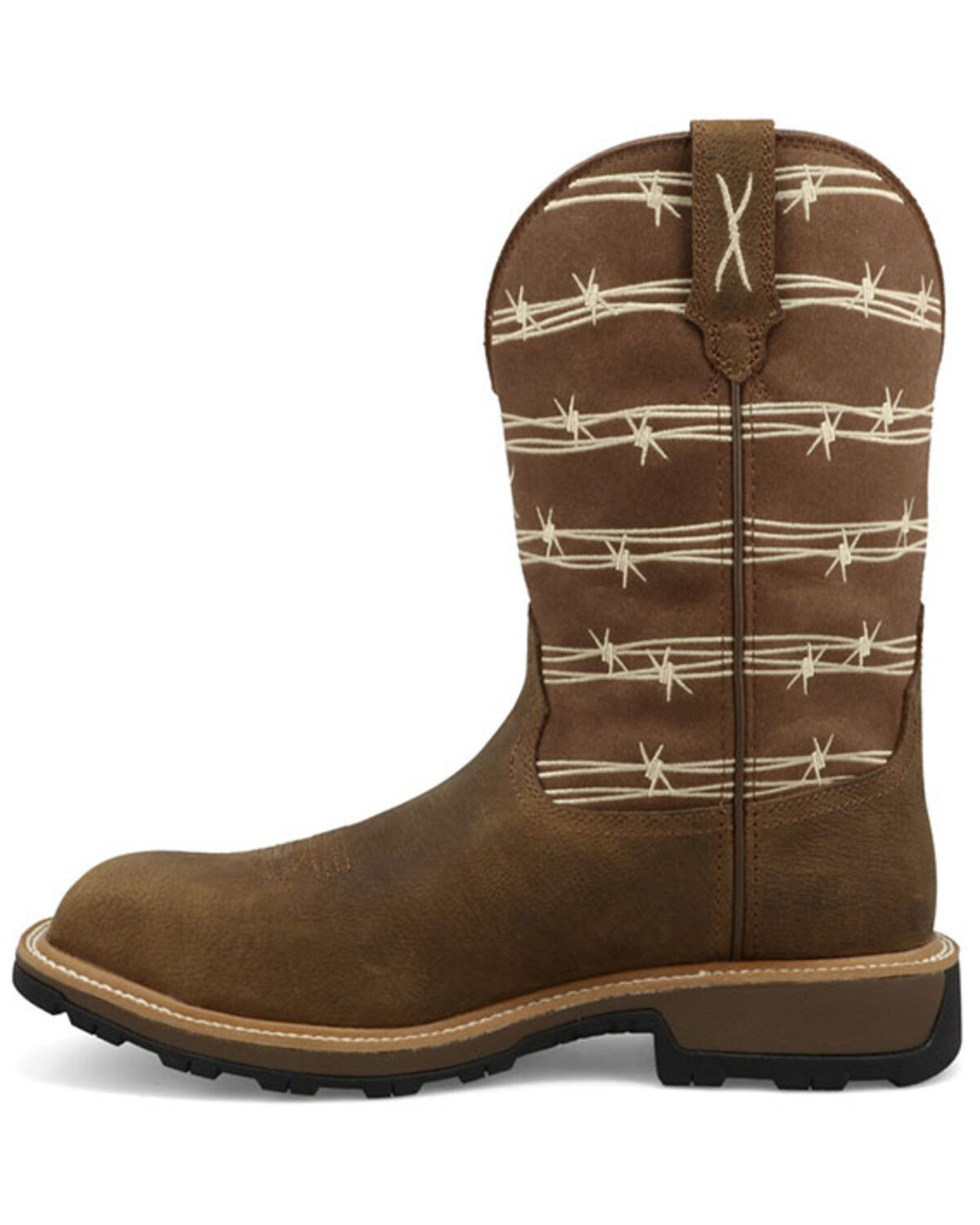 Image #3 - Twisted X Men's 11" UltraLite X™ Work Boots - Composite Toe, Brown, hi-res