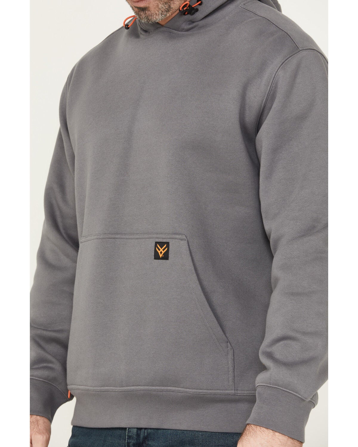 Image #4 - Hawx Men's Hawx Fleece Hooded Sweatshirt, Grey, hi-res