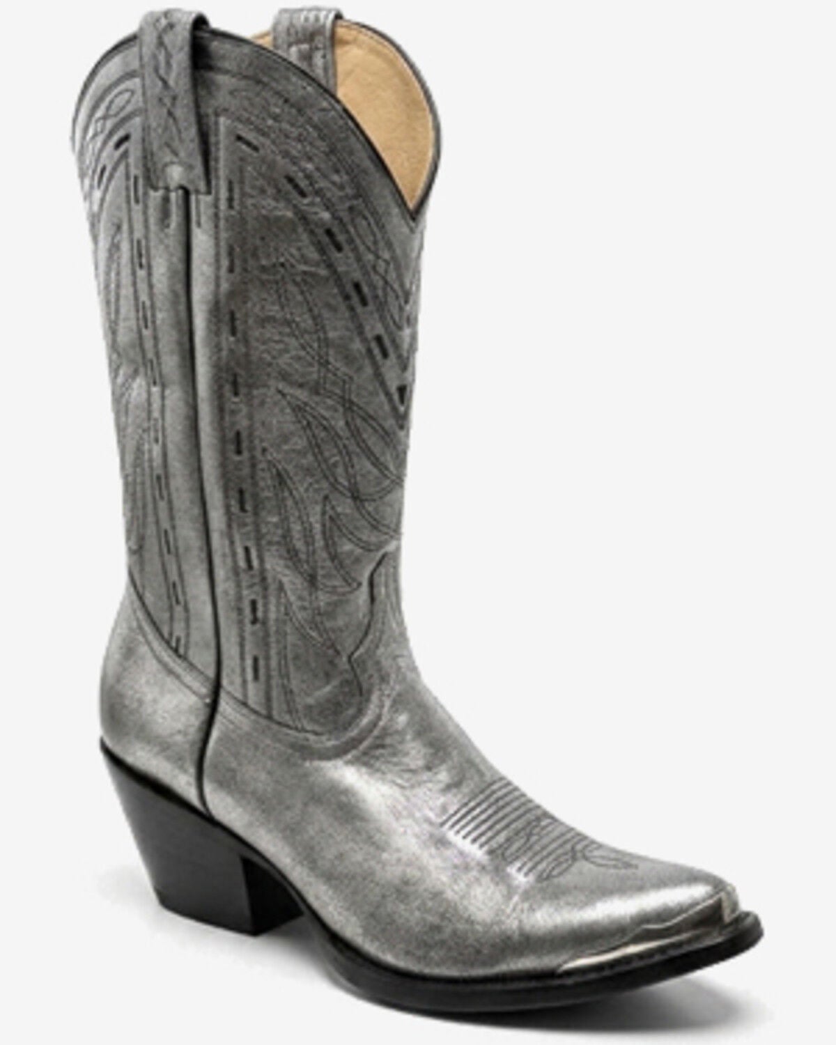 Idyllwind Women's Retro Rock Western Boots - Round Toe, Silver, hi-res