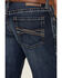 Image #4 - Ariat Men's M4 Denali Malone Dark Stretch Stackable Relaxed Straight Jeans, Blue, hi-res