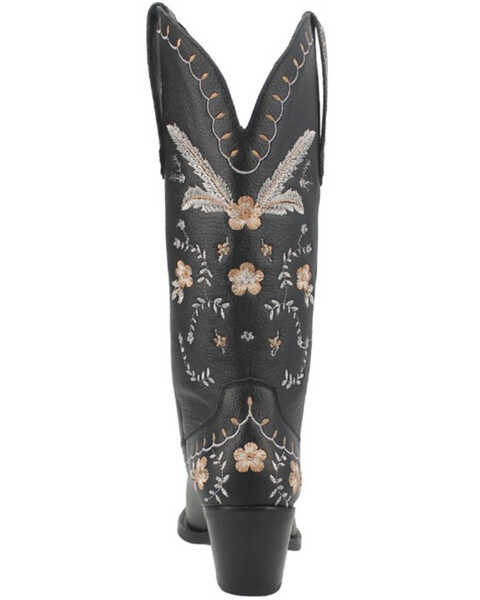 Image #5 - Dingo Women's Full Bloom Western Boots - Medium Toe, Black, hi-res