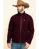Ariat Men's Malbec Heather Bowdrie Bonded Full Zip Front Jacket , Wine, hi-res