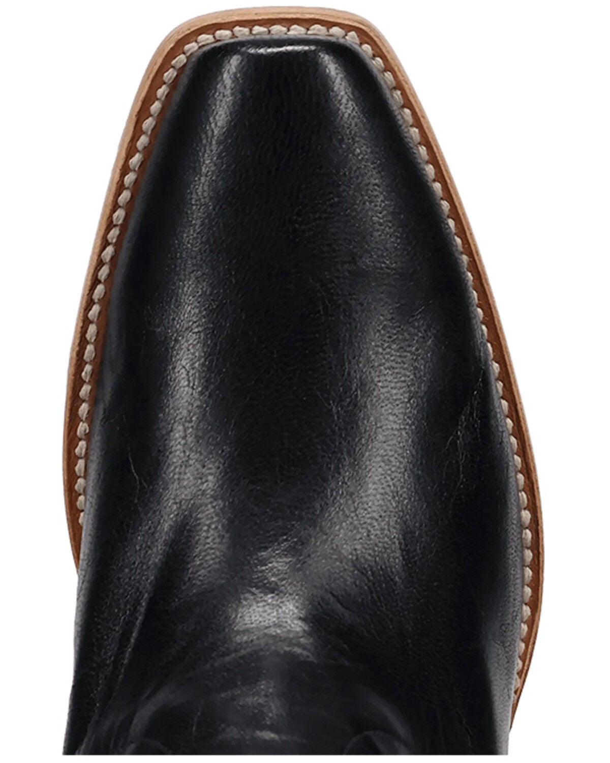 Image #6 - Dan Post Men's Frenchie Western Boots - Square Toe, Black, hi-res