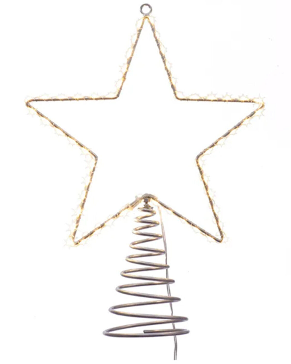 Image #1 - Kurt Adler 13" Pre-Lit Metal Wire Lighted LED Star Treetop, Multi, hi-res