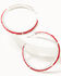 Image #3 - Idyllwind Women's Ethel Antique Hoop Earring Set - 2 Piece, Red, hi-res
