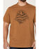 Image #3 - Brothers and Sons Men's Rocky Mountain High Graphic Short Sleeve T-Shirt, Rust Copper, hi-res