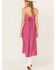 Image #4 - Molly Bracken Women's Sleeveless Midi Dress, Magenta, hi-res