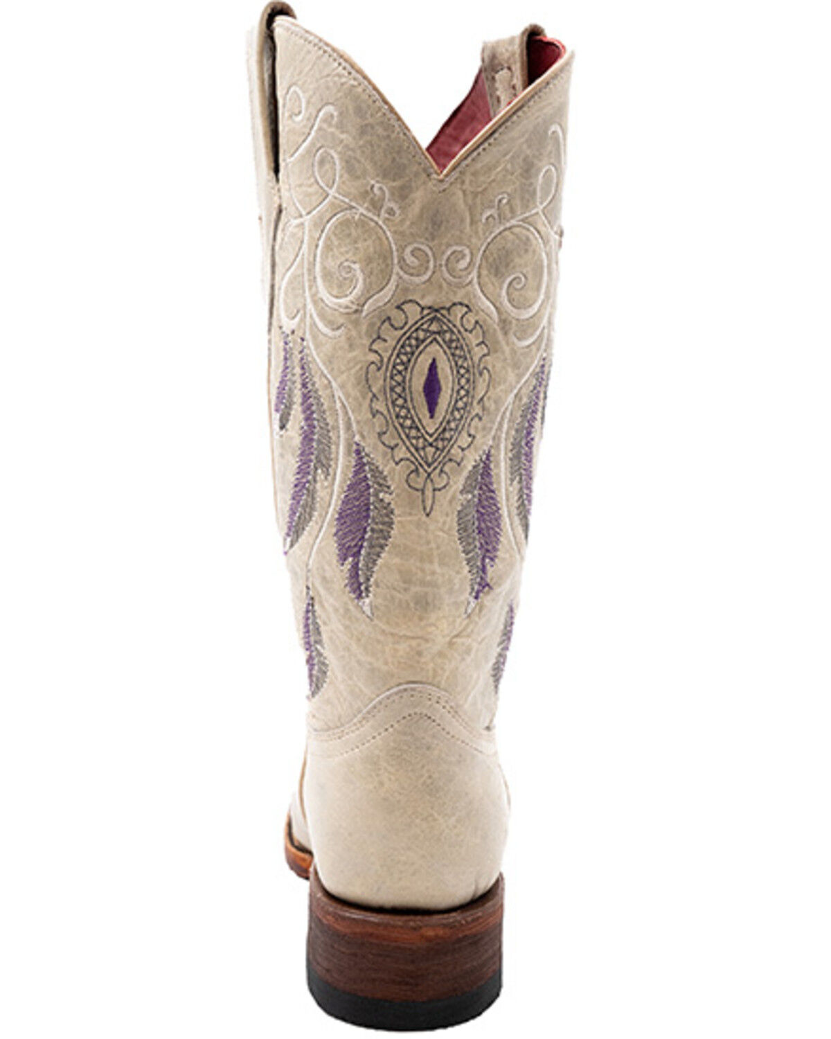 Image #5 - Ferrini Women's Dreamer Western Boots - Square Toe, Cream, hi-res