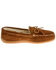 Minnetonka Men's Pile Lined Hardsole Moccasin - Moc Toe, Brown, hi-res