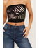 Youth in Revolt Women's Live To Ride Americana Sleeveless Graphic Top, Black, hi-res