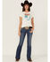 Image #4 - RANK 45® Women's Logo White Graphic Tee, Ivory, hi-res