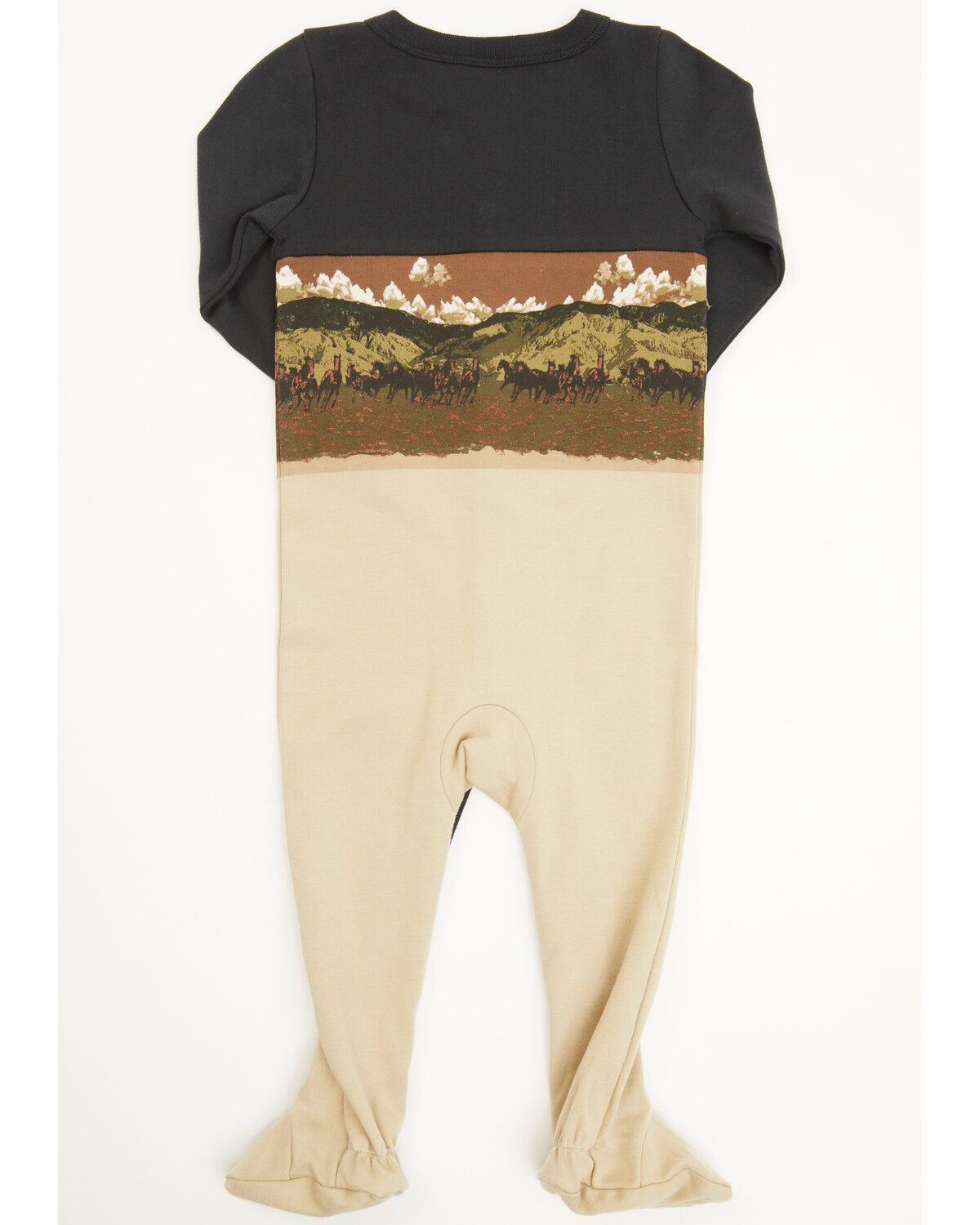 Image #6 - Cody James Infant Boys' 2-Piece Western Horses Onesie and Coveralls Sleep Set, Black, hi-res