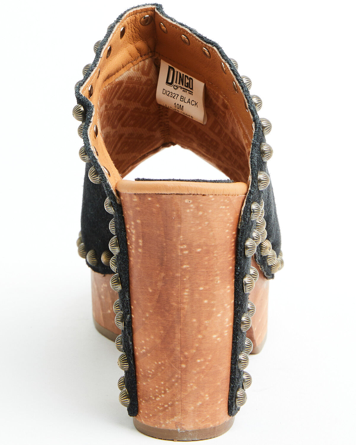 Image #5 - Dingo Women's Echo Wooden Sandals, Black, hi-res