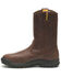 Image #3 - CAT Men's Drawbar Western Work Boots - Steel Toe, Brown, hi-res