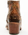 Image #5 - Liberty Black Women's Mosil Faux Snake Zipper Western Fashion Booties - Round Toe , Brown, hi-res