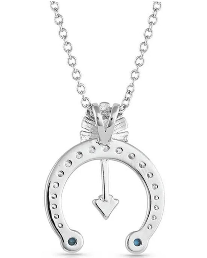 Montana Silversmiths Women's Creating Your Luck Blossom Necklace, Silver, hi-res