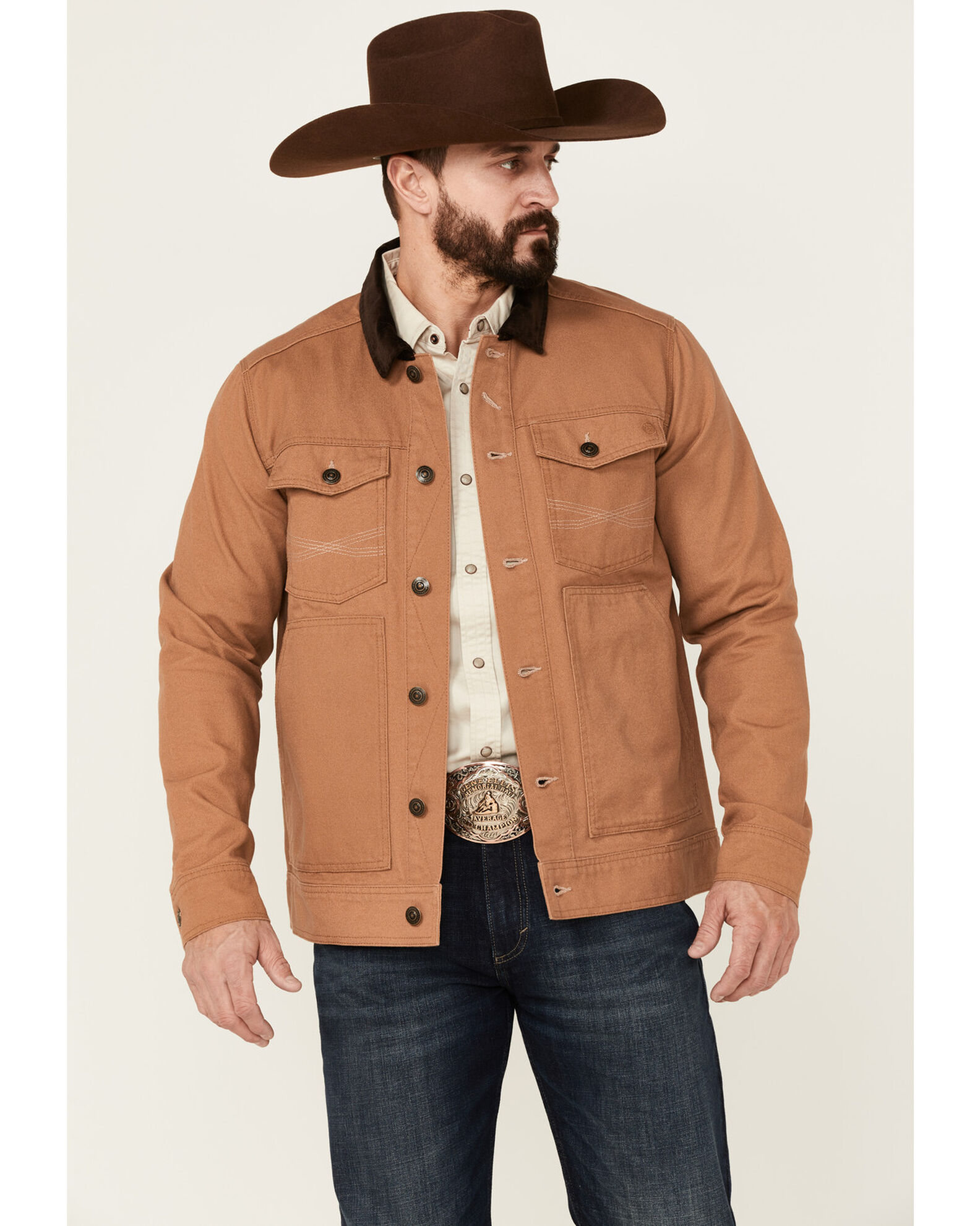 Button up canvas jacket top