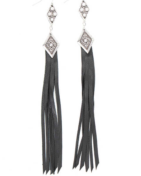 Image #1 - Cowgirl Confetti Women's Ancient Wisdom Earrings, Silver, hi-res