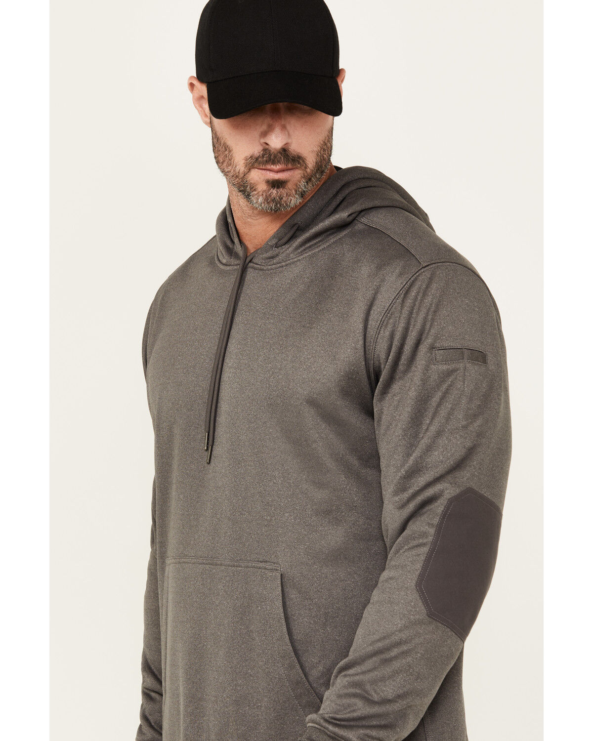 Image #2 - Lucky Brand Workwear Men's Fleece Hooded Sweatshirt, Heather Grey, hi-res