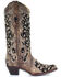 Image #2 - Corral Women's Floral Embroidered Western Boots - Snip Toe, Brown, hi-res