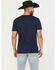 Image #4 - Cody James Men's Posse Gunslinger Short Sleeve Graphic T-Shirt, Navy, hi-res
