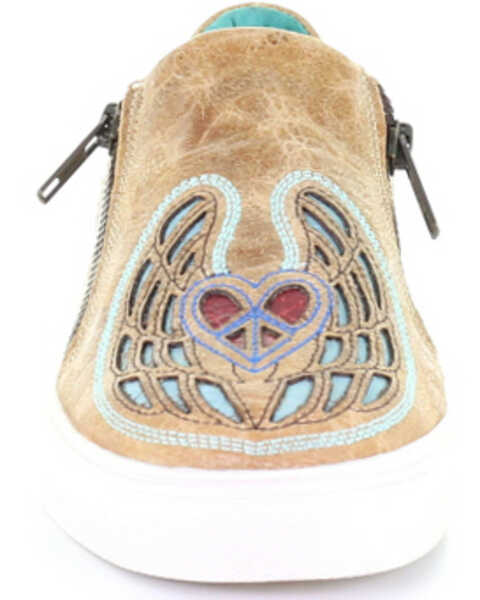 Image #5 - Corral Women's Straw Heart & Wings Inlay Shoes, Multi, hi-res