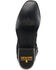 Image #7 - Dan Post Men's Exotic Ostrich Leg Western Boots - Square Toe, Black, hi-res