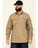 Ariat Men's Khaki Rebar Made Tough Durastretch Long Sleeve Work Shirt - Tall , Beige/khaki, hi-res