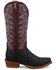 Image #2 - Twisted X Women's Reserve Exotic Full Quill Ostrich Western Boots - Square Toe, Black, hi-res